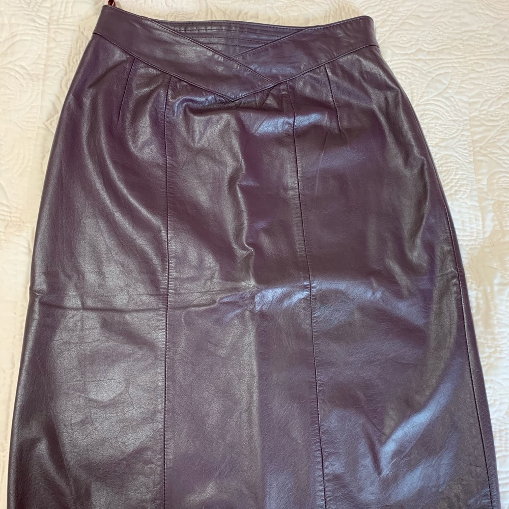 Vintage leather skirt